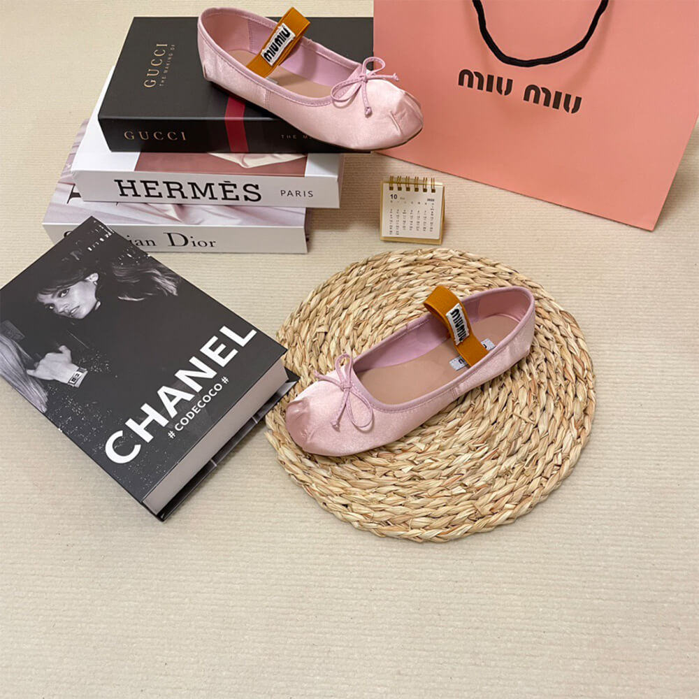 MiuMiu Satin ballerinas Shoes - Replica Luxury Bags™