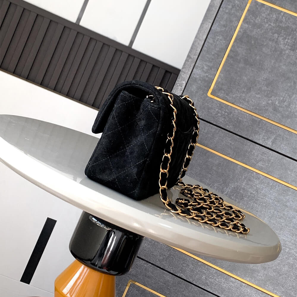 Chanel Suede Mini Flap Bag - Replica Luxury Bags™