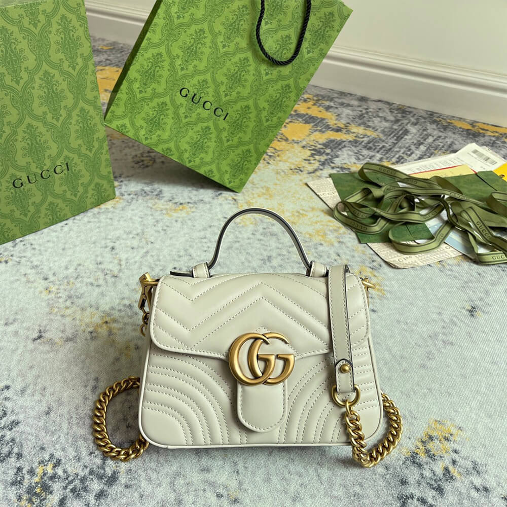 Gucci GG Marmont Mini Top Handle Bag - Replica Luxury Bags™