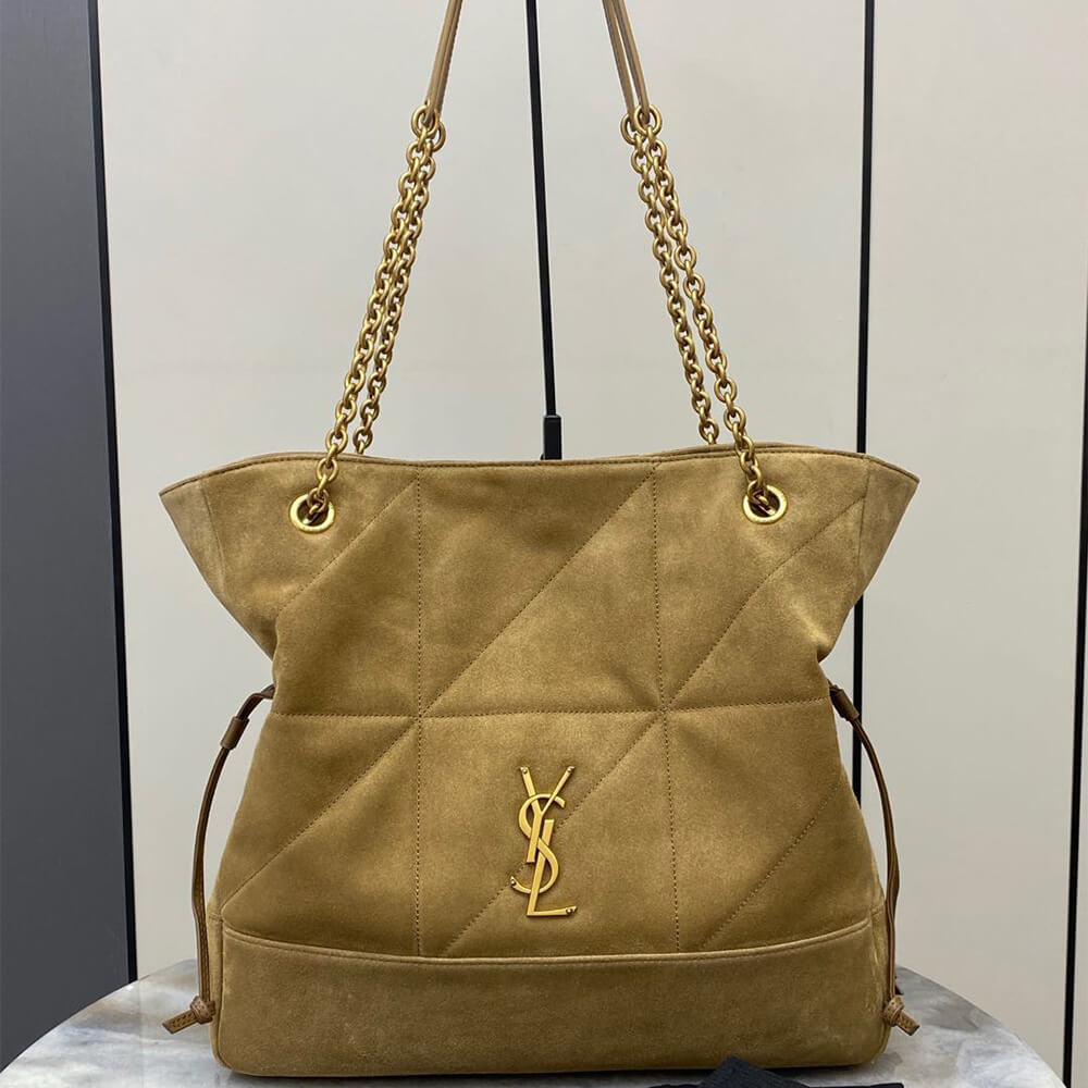 YSL Bag Jamie 4.3 Large Pochon in Suede - Replica Luxury Bags™