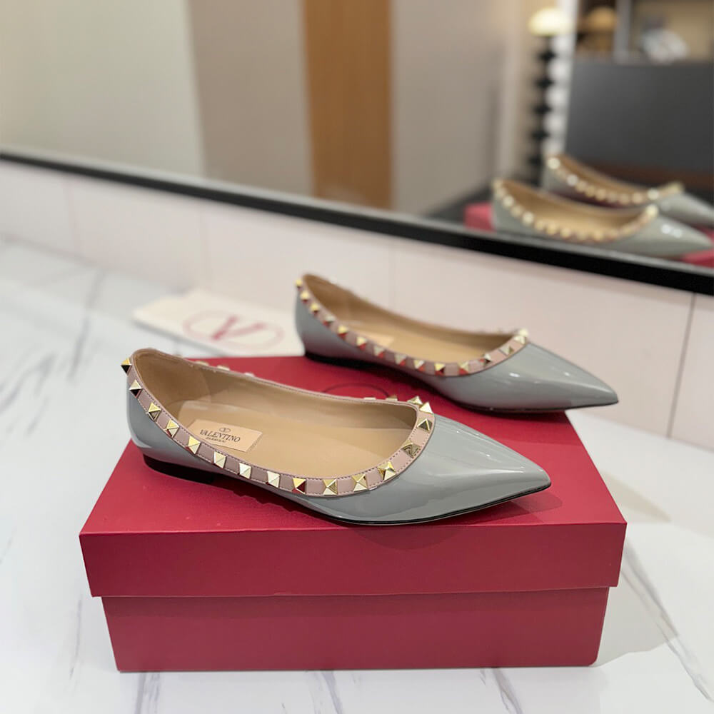 VALENTINO ROCKSTUD BALLET FLAT Shoes - Replica Luxury Bags™