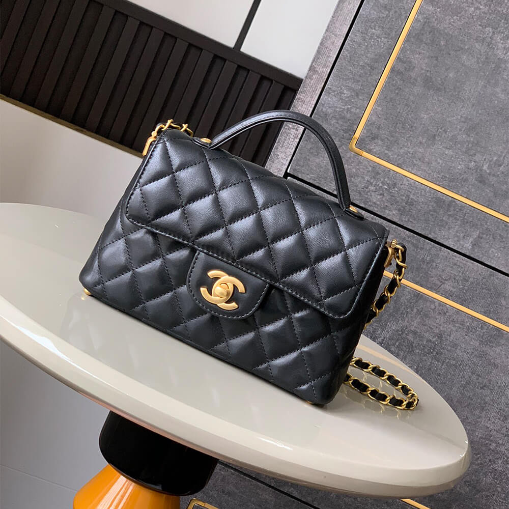 Chanel Small Flap Bag with Top Handle - Replica Luxury Bags™