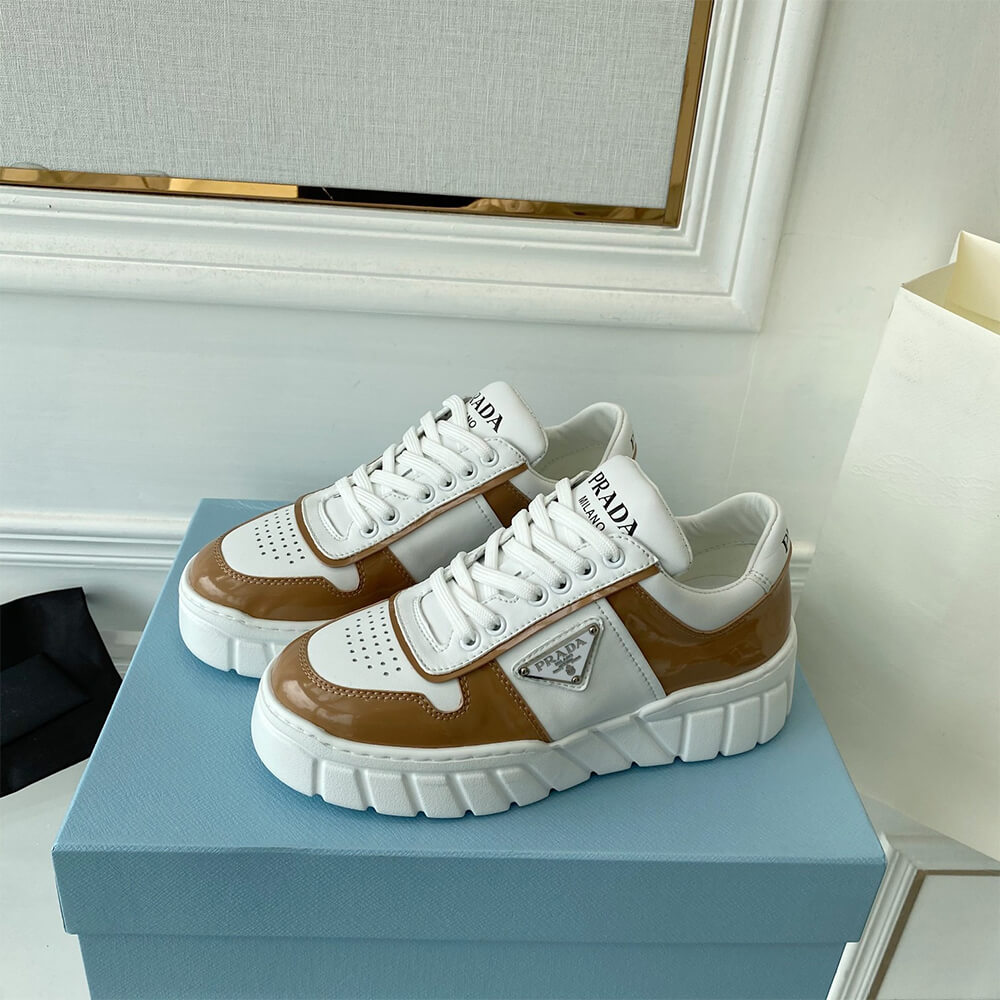 Prada Leather Sneakers Shoes - Replica Luxury Bags™