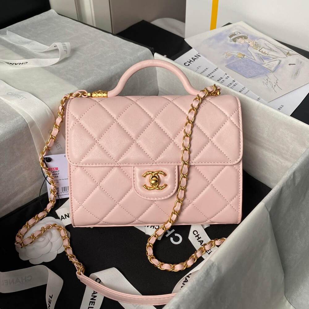 Chanel Small Flap Bag With Top Handle - Replica Luxury Bags™