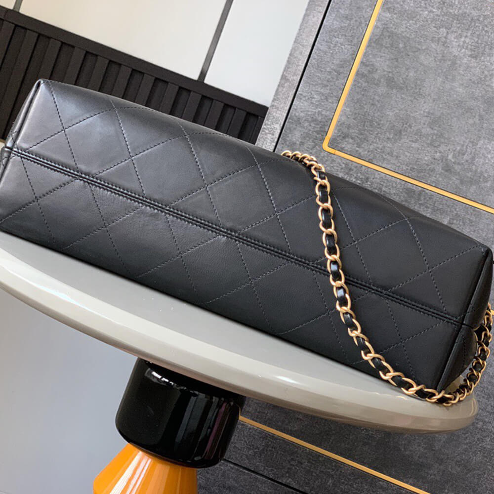 Chanel Hobo Bag on 25 Fashion Show in Black and Beige - Replica Luxury Bags™