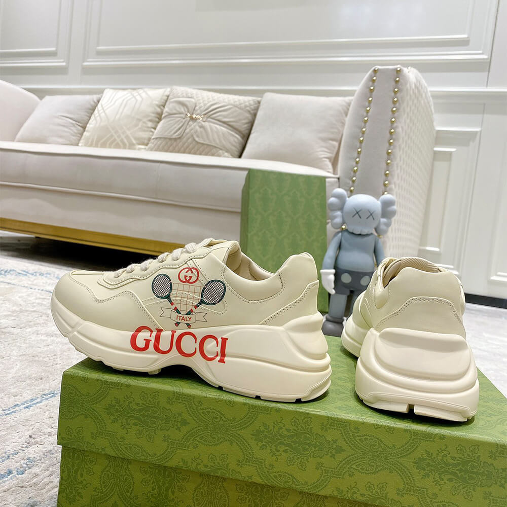 Gucci Rhyton Sneaker with Print Shoes - Replica Luxury Bags™