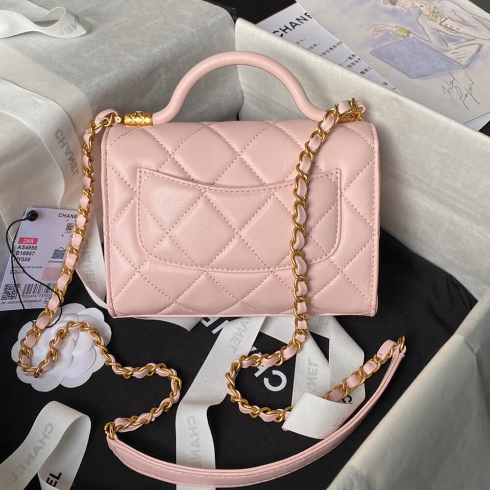 Chanel Mini Flap Bag With Top Handle - Replica Luxury Bags™