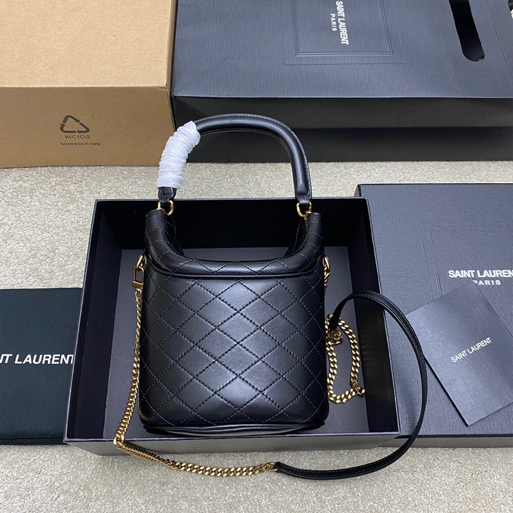 YSL Gaby Bucket Bag in Lambskin - Replica Luxury Bags™