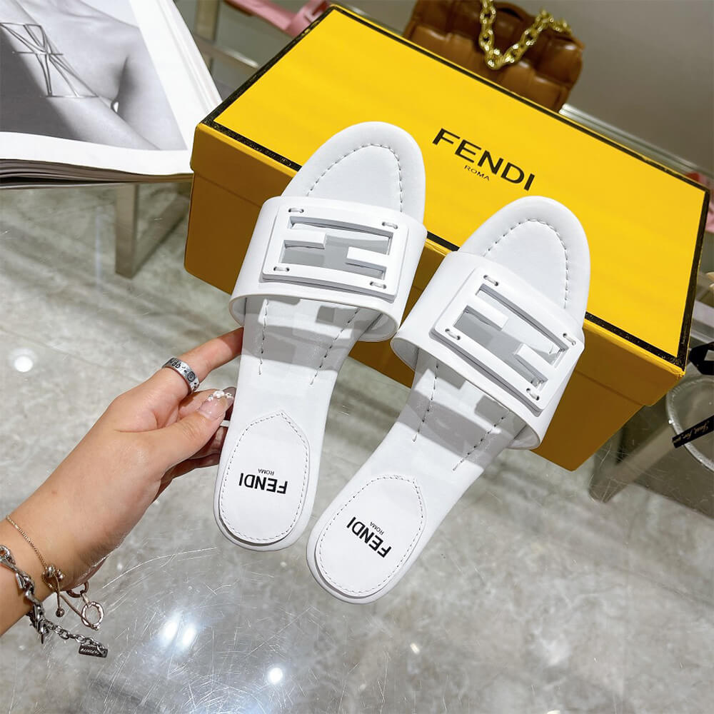 Fendi Baguette Slides Shoes - Replica Luxury Bags™