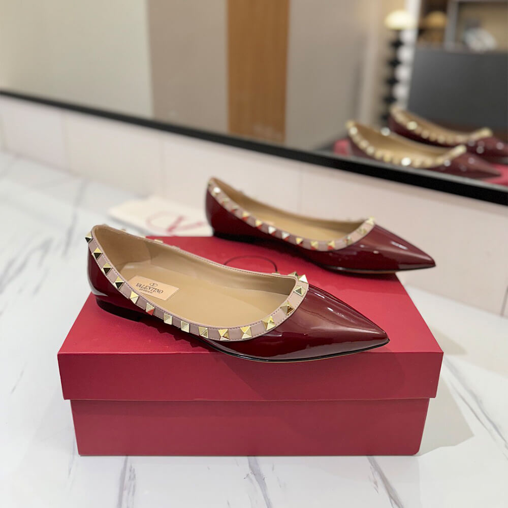 VALENTINO ROCKSTUD BALLET FLAT Shoes - Replica Luxury Bags™