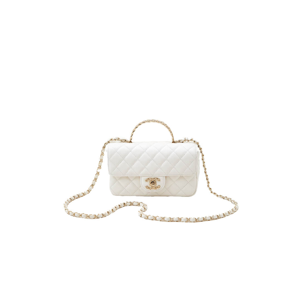 CHANEL Mini Flap Bag with Top Handle - Replica Luxury Bags™