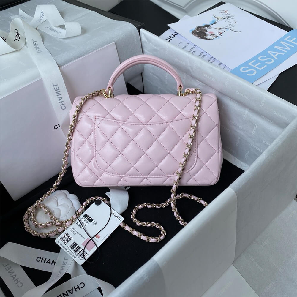 Chanel Mini Classic Handbag With Top Handle - Replica Luxury Bags™