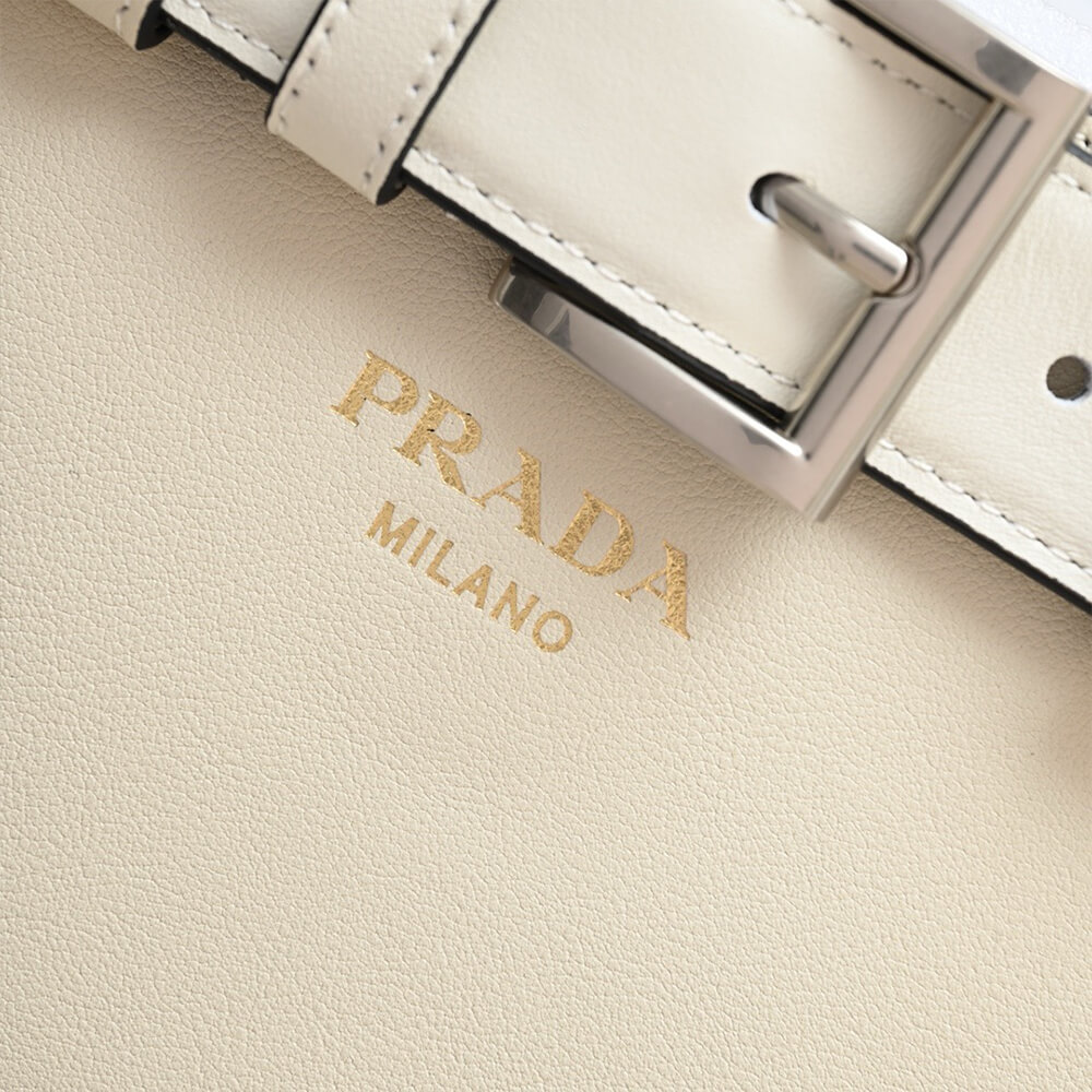 Prada Buckle Small Leather Handbag With Belt - Replica Luxury Bags™
