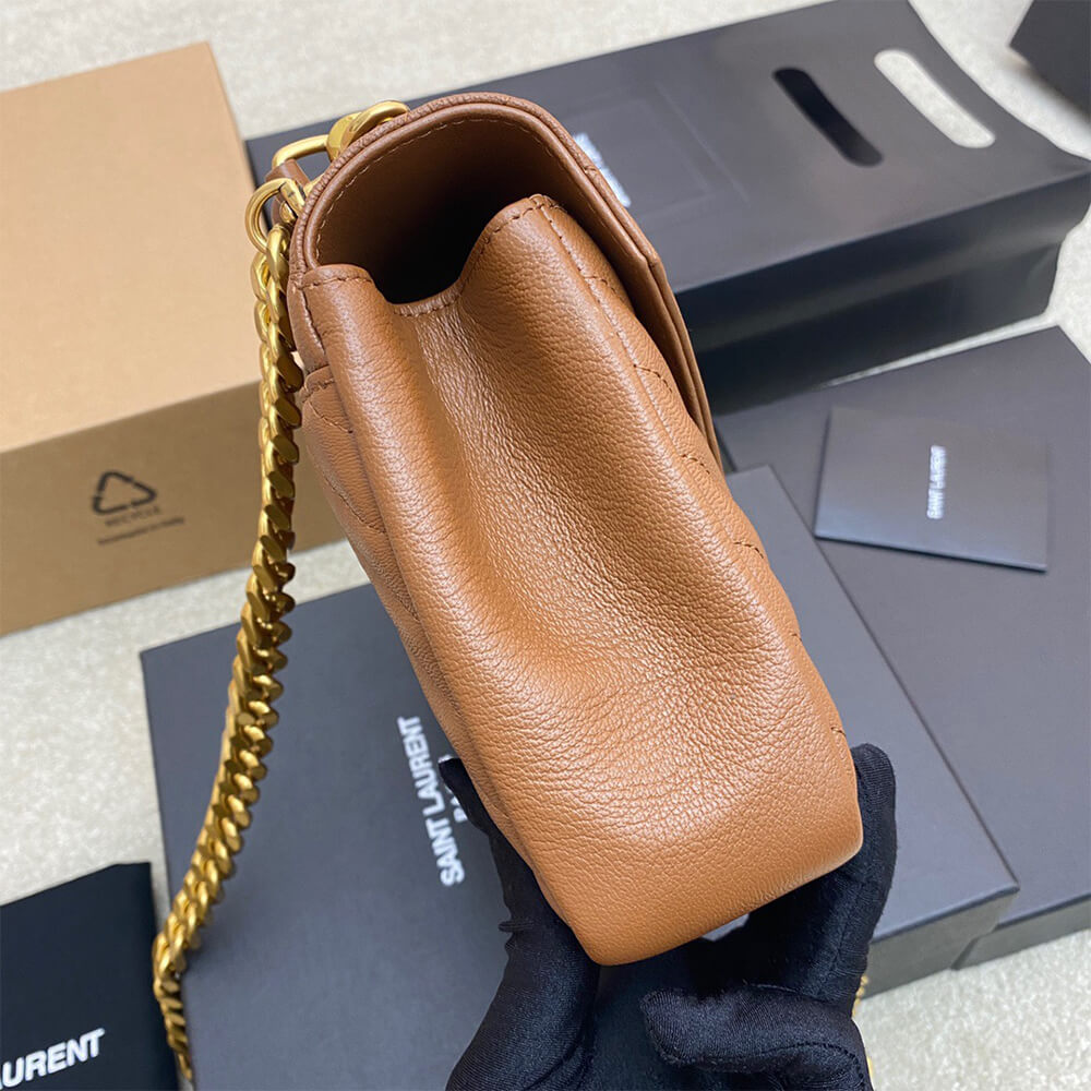 YSL College Medium Chain Bag in Quilted Leather - Replica Luxury Bags™