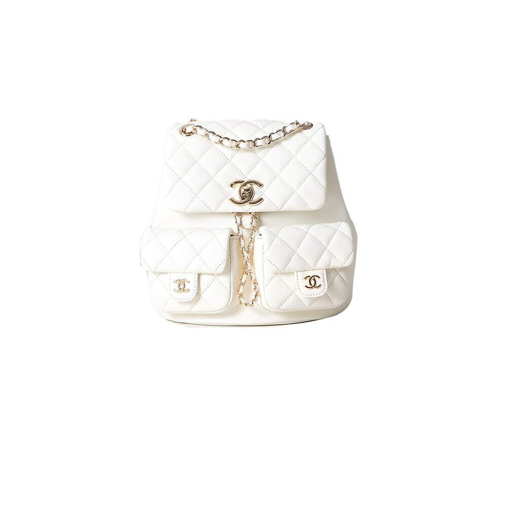 Chanel Backpack Bag in White - Replica Luxury Bags™