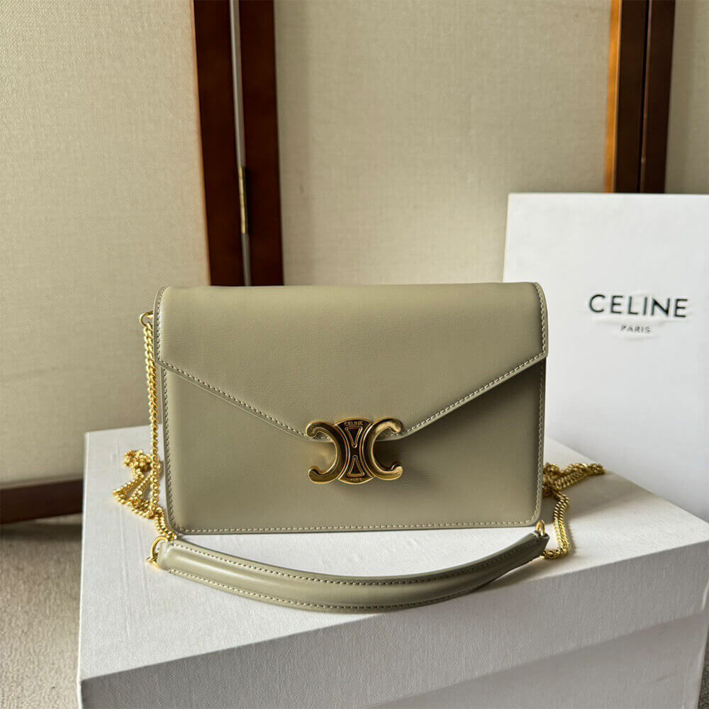 Celine Wallet On Chain Margo in Shiny calfskin Bag - Replica Luxury Bags™