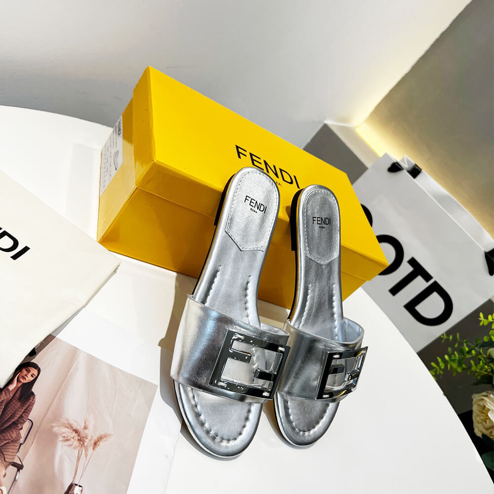 Fendi Baguette Slides Shoes - Replica Luxury Bags™