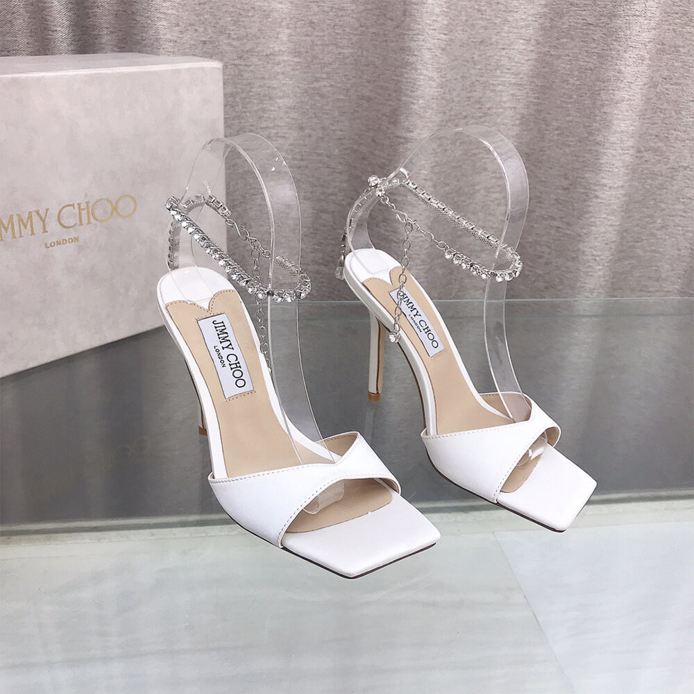 JIMMY CHOO Saeda Sandal 100 Shoes - Replica Luxury Bags™