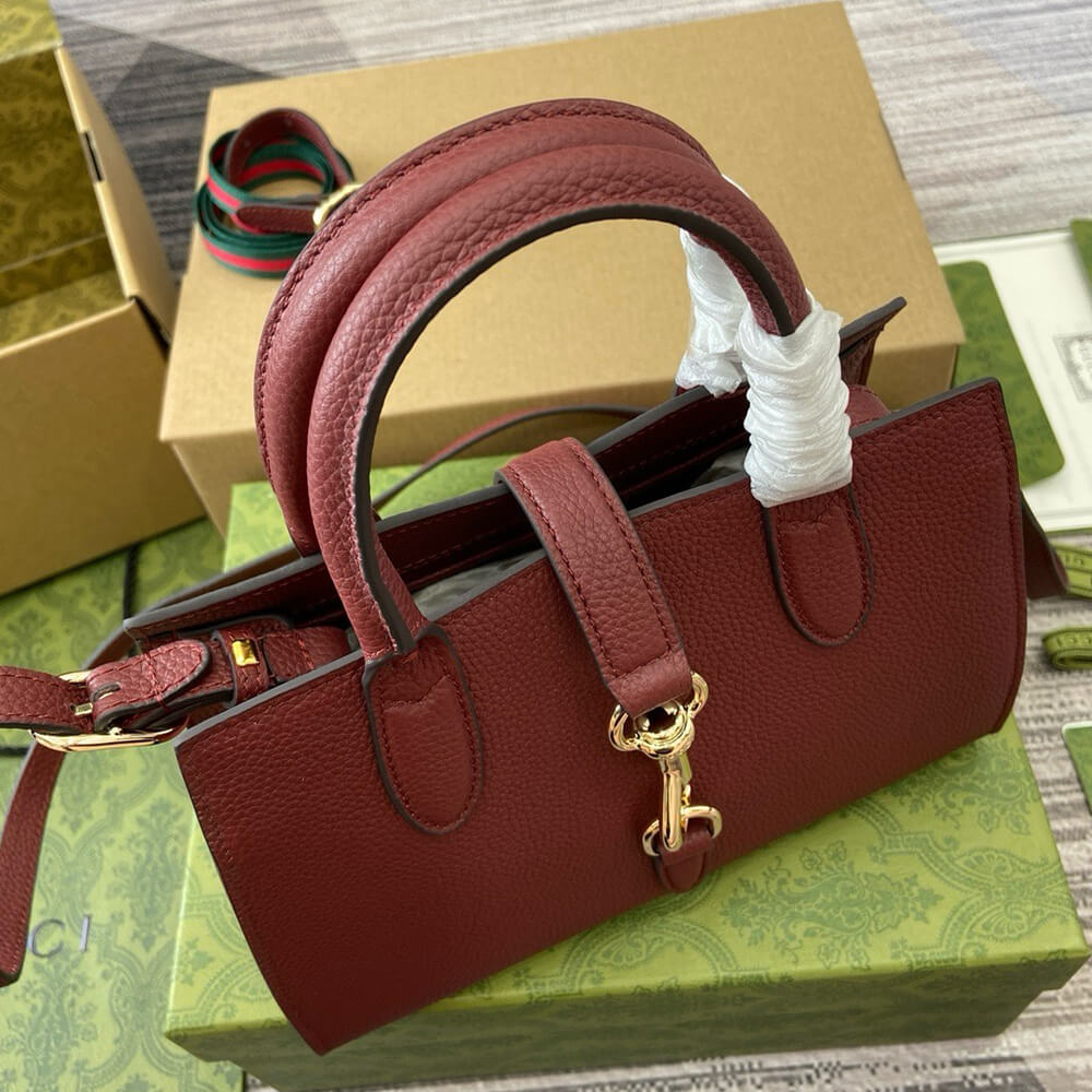 GUCCI SMALL TOTE BAG WITH HOOK CLOSURE - Replica Luxury Bags™