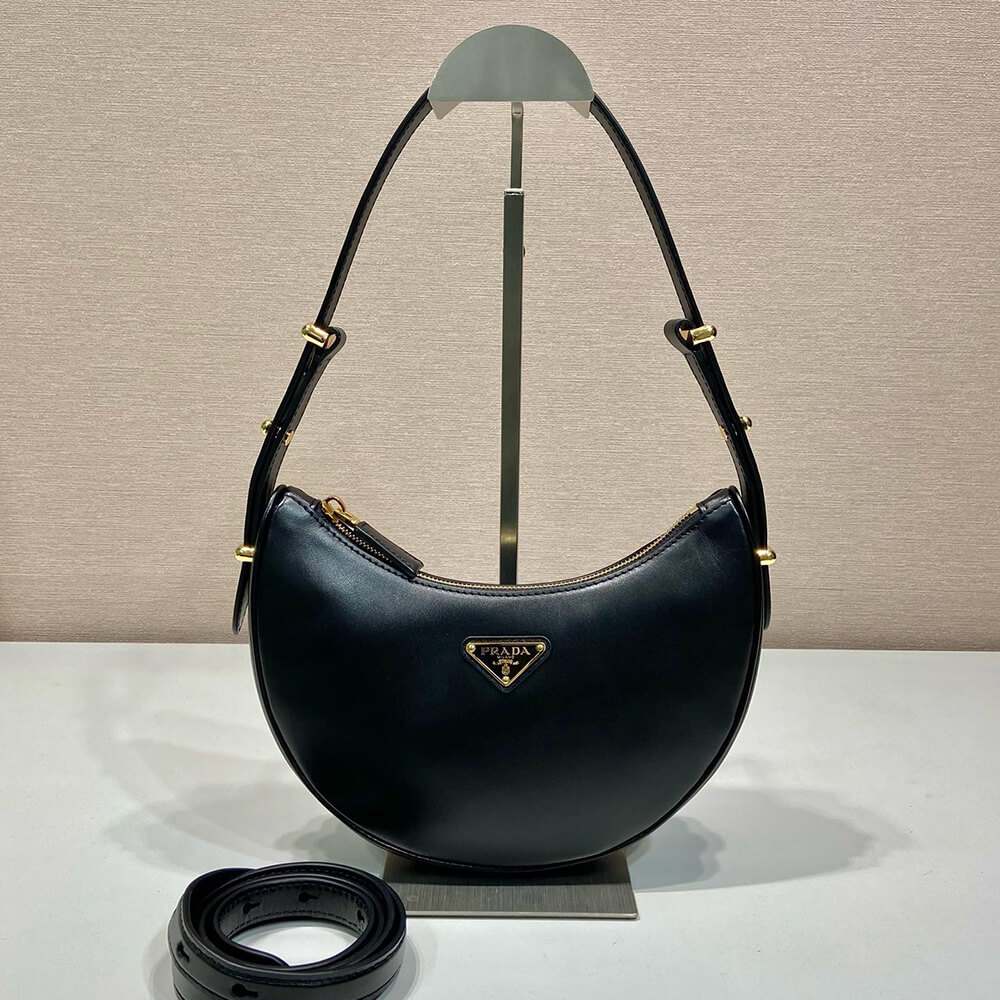 Prada Arqué Small Leather Shoulder Bag - Replica Luxury Bags™