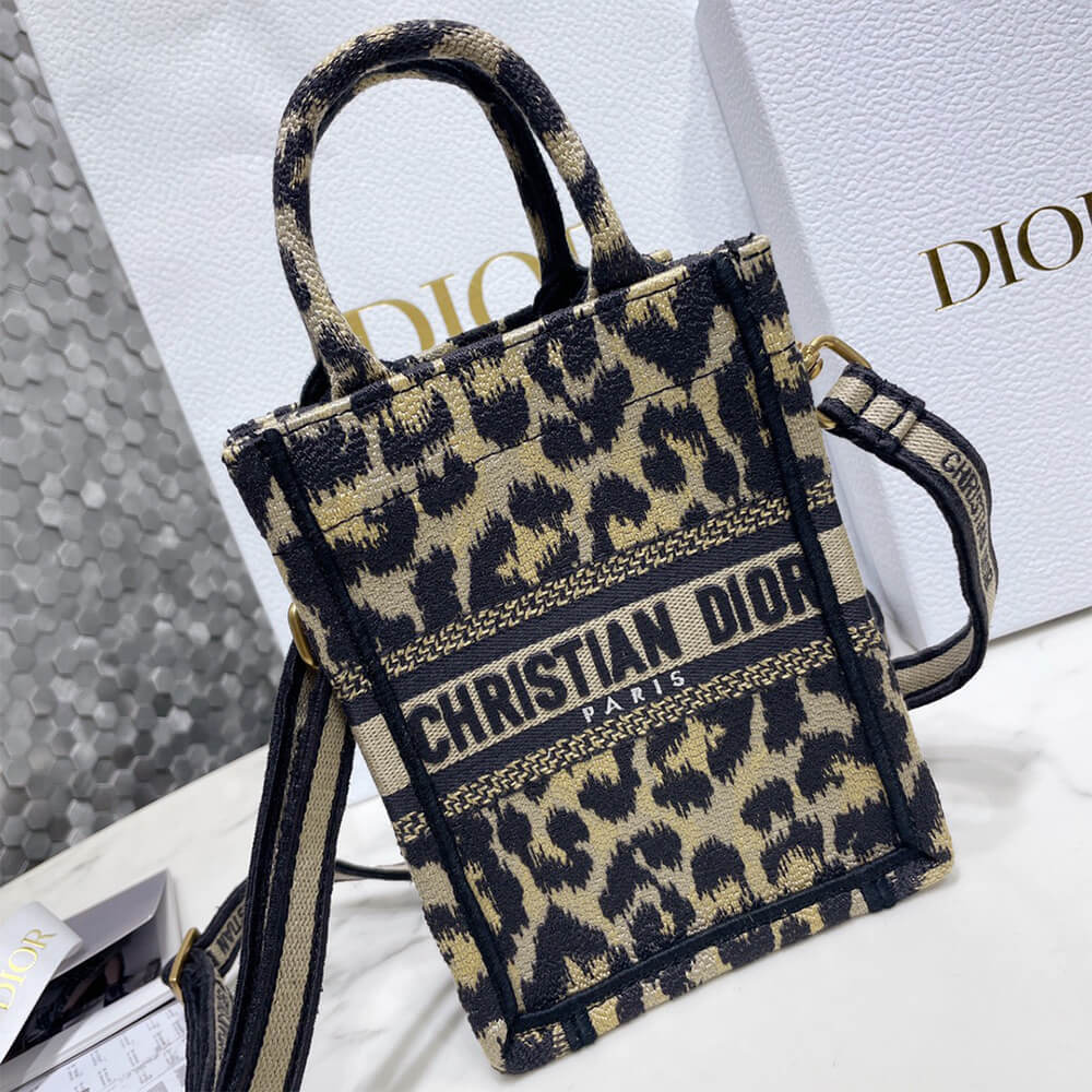MINI DIOR BOOK TOTE PHONE BAG - Replica Luxury Bags™