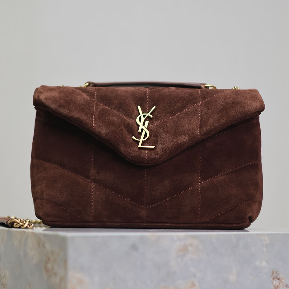 YSL Toy Puffer Bag in Suede - Replica Luxury Bags™