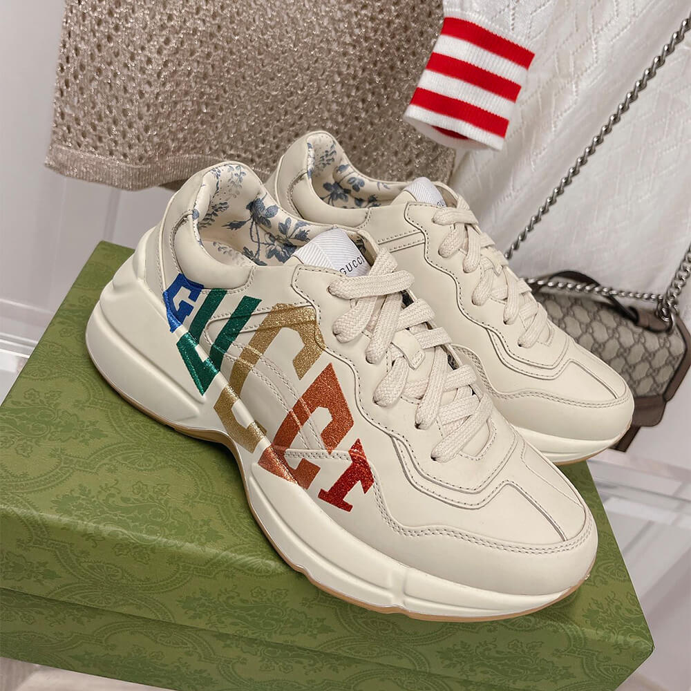 Gucci Rhyton  Glitter  Sneaker Shoes - Replica Luxury Bags™