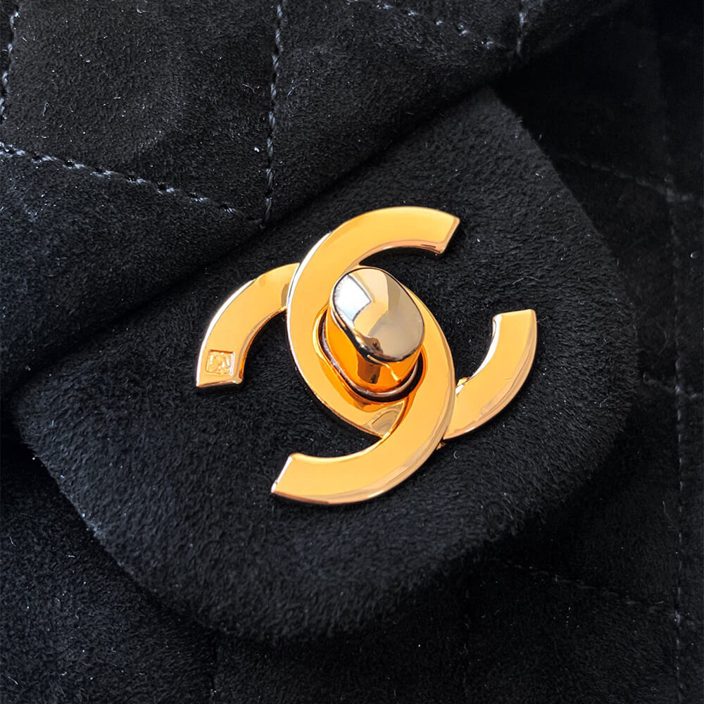 Chanel Suede Classic Double Flap Handbag - Replica Luxury Bags™