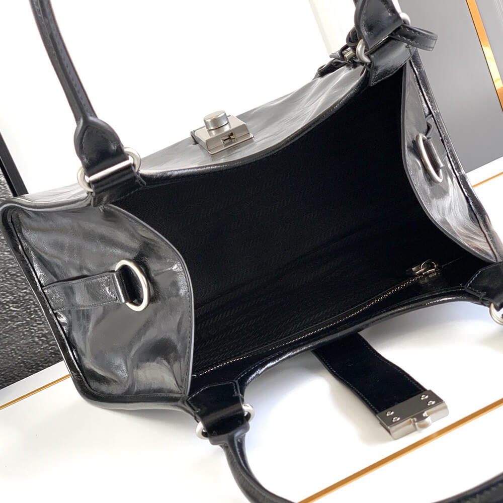 Prada Medium Leather Tote Bag - Replica Luxury Bags™