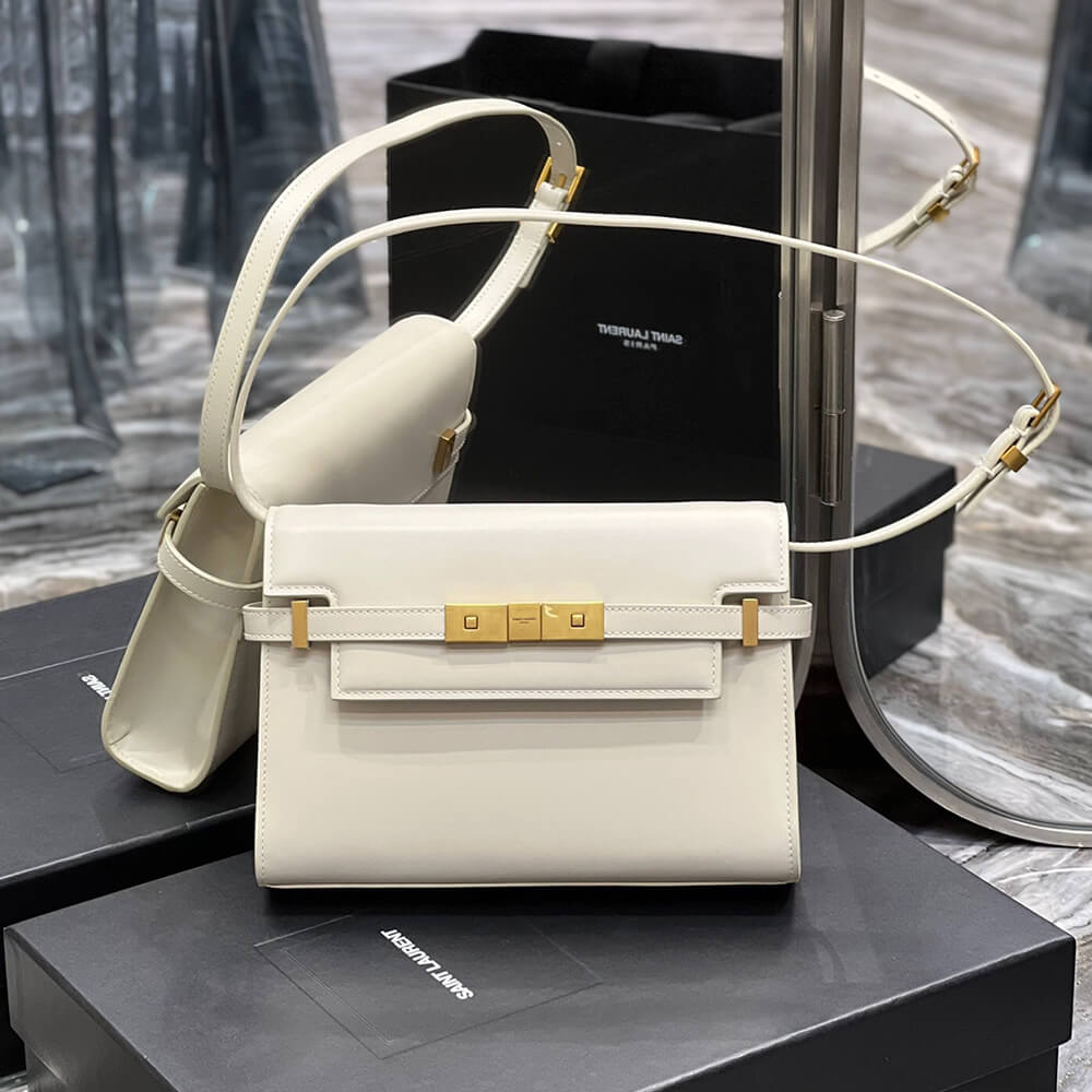 YSL Manhattan Small Shoulder Bag In Box Saint Laurent Leather - Replica Luxury Bags™