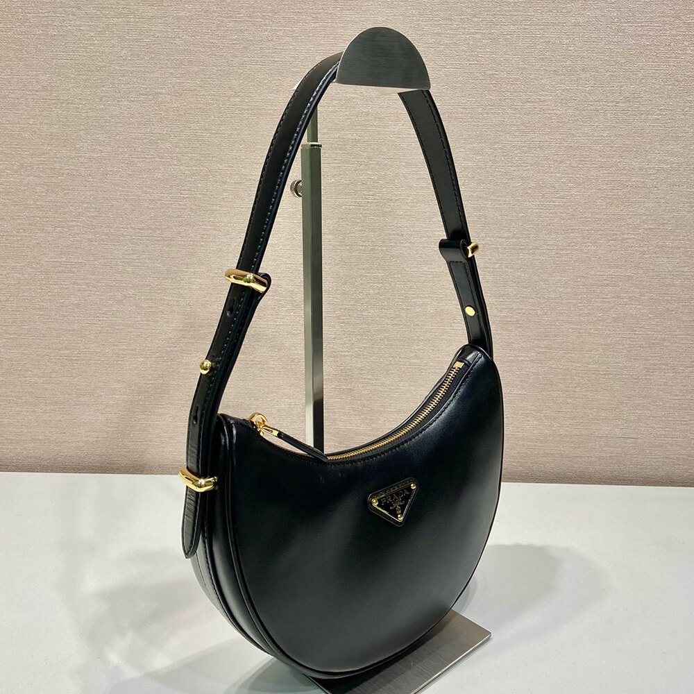 Prada Arqué Small Leather Shoulder Bag - Replica Luxury Bags™