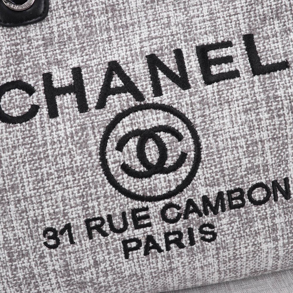 Chanel Woven Straw Raffia Striped Medium Deauville Tote Bag - Replica Luxury Bags™