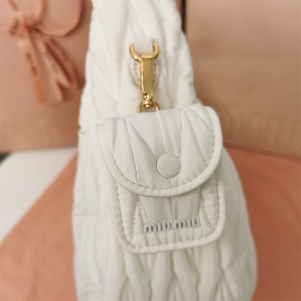 Miumiu Wander Matelasse Regenerated Nylon Hobo Bag - Replica Luxury Bags™