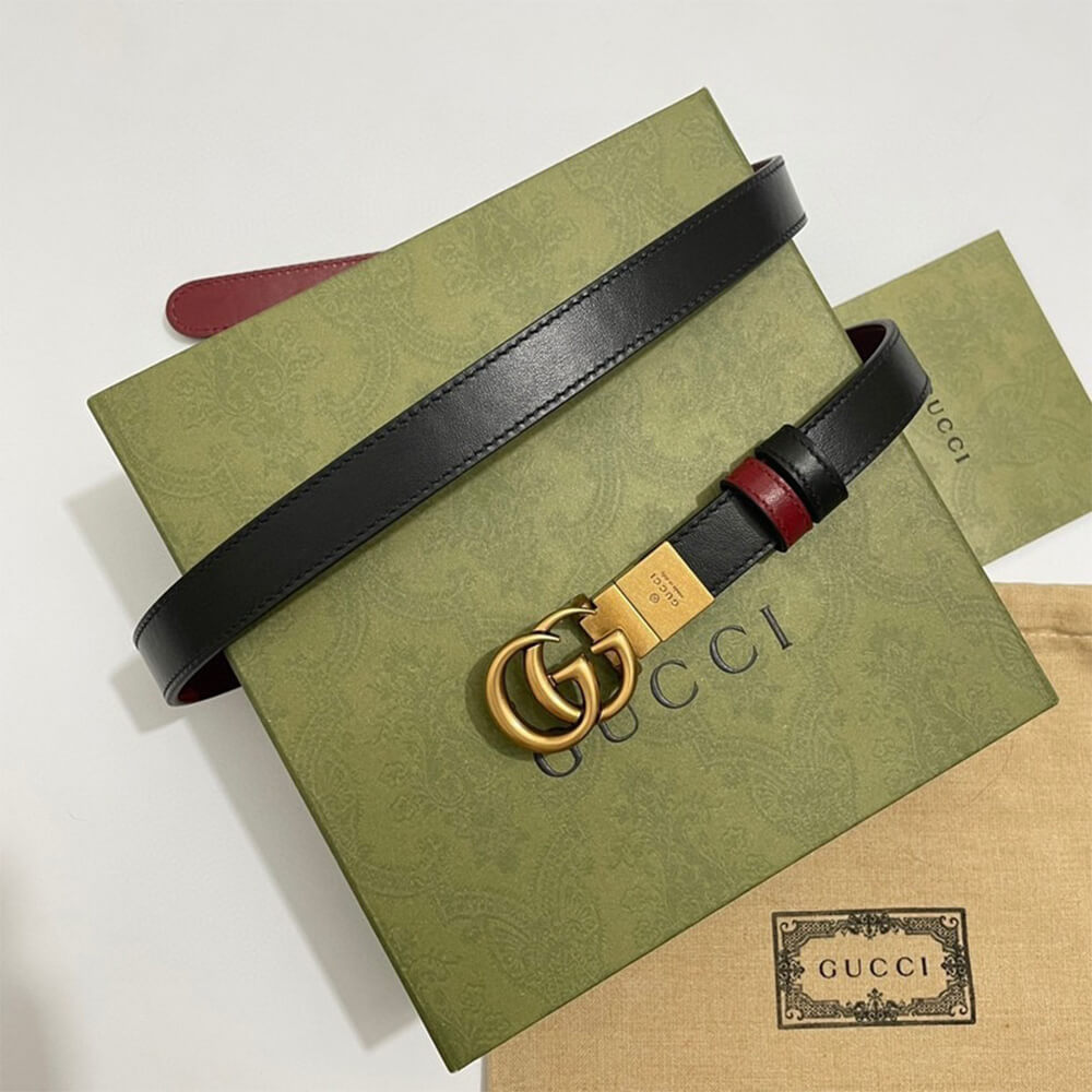 GUCCI Marmont Reversible 20mm Belt - Replica Luxury Bags™