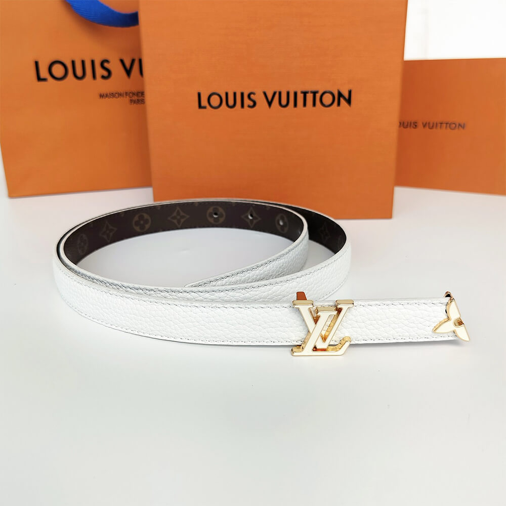 Pretty LV Enamel 20mm Reversible Belt - Replica Luxury Bags™