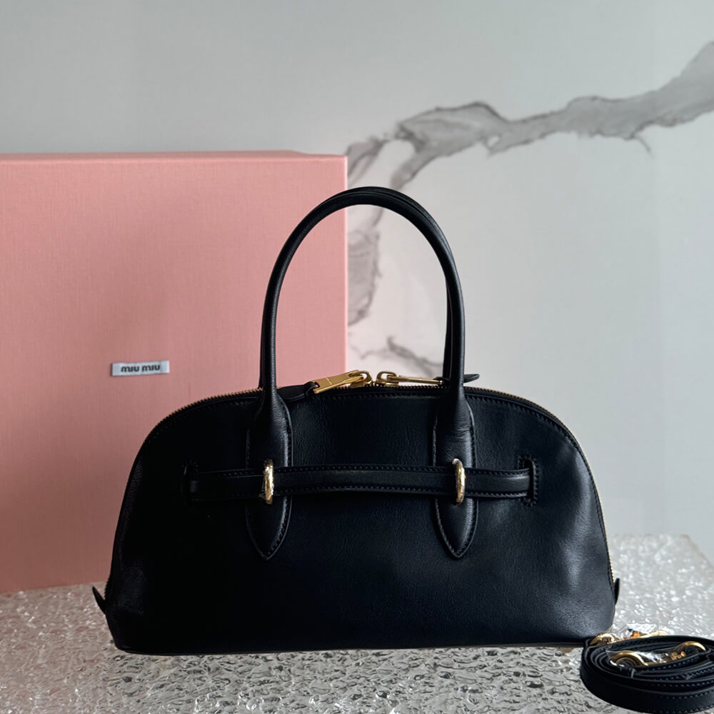 MIUMIU Aventure nappa leather top-handle bag - Replica Luxury Bags™