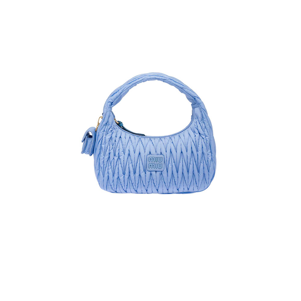 Miumiu Miu Wander Matelasse Regenerated Nylon Hobo Bag - Replica Luxury Bags™