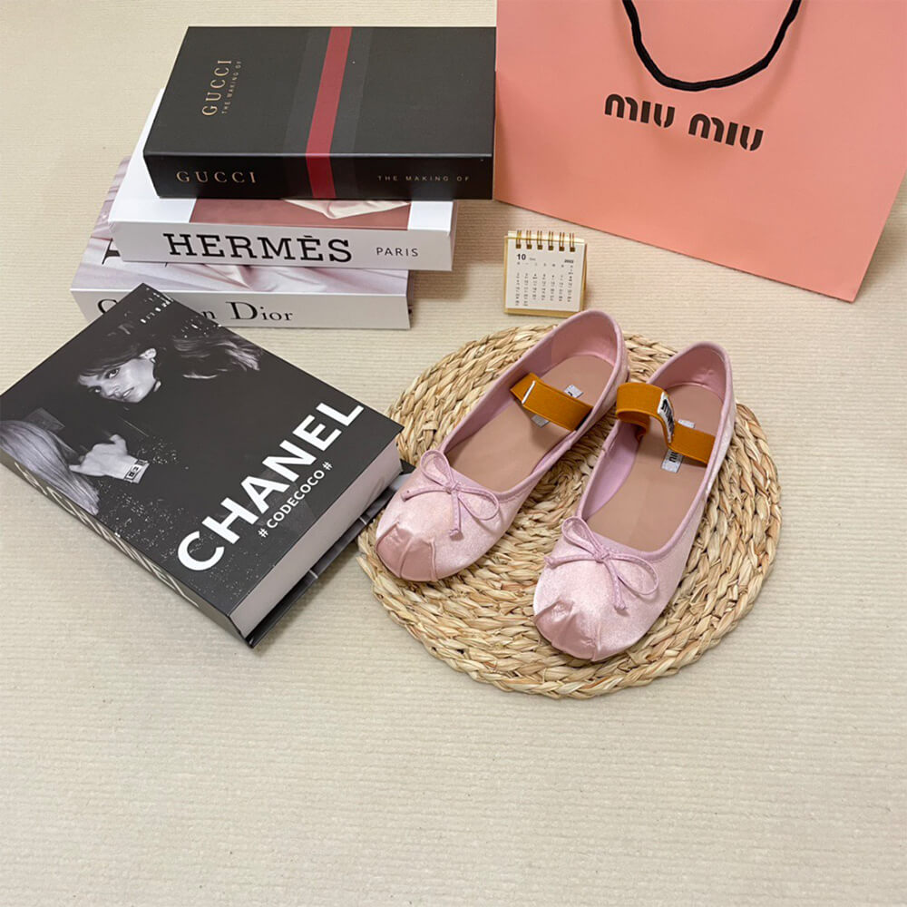 MiuMiu Satin ballerinas Shoes - Replica Luxury Bags™