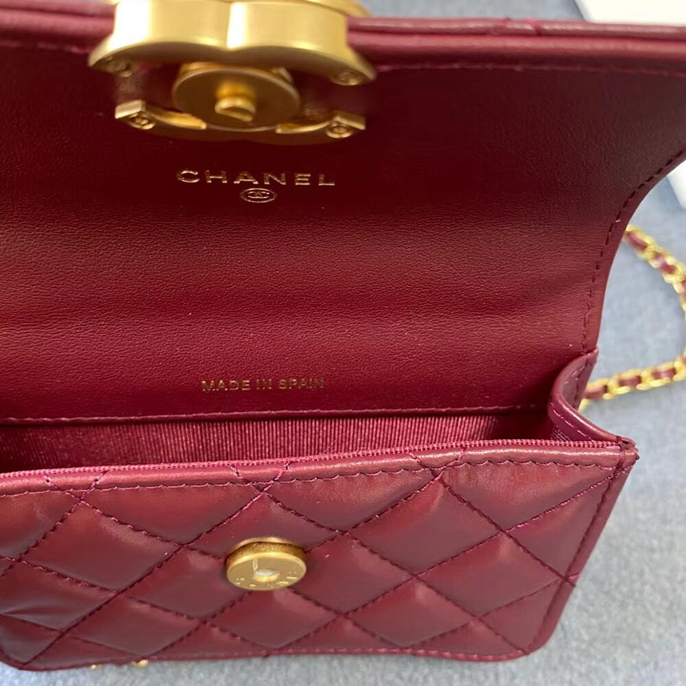 Chanel Mini Clutch Bag with Chain - Replica Luxury Bags™