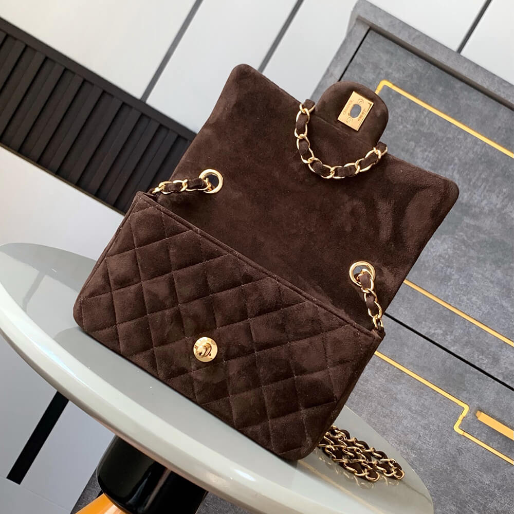 Chanel Suede Mini Flap Bag - Replica Luxury Bags™