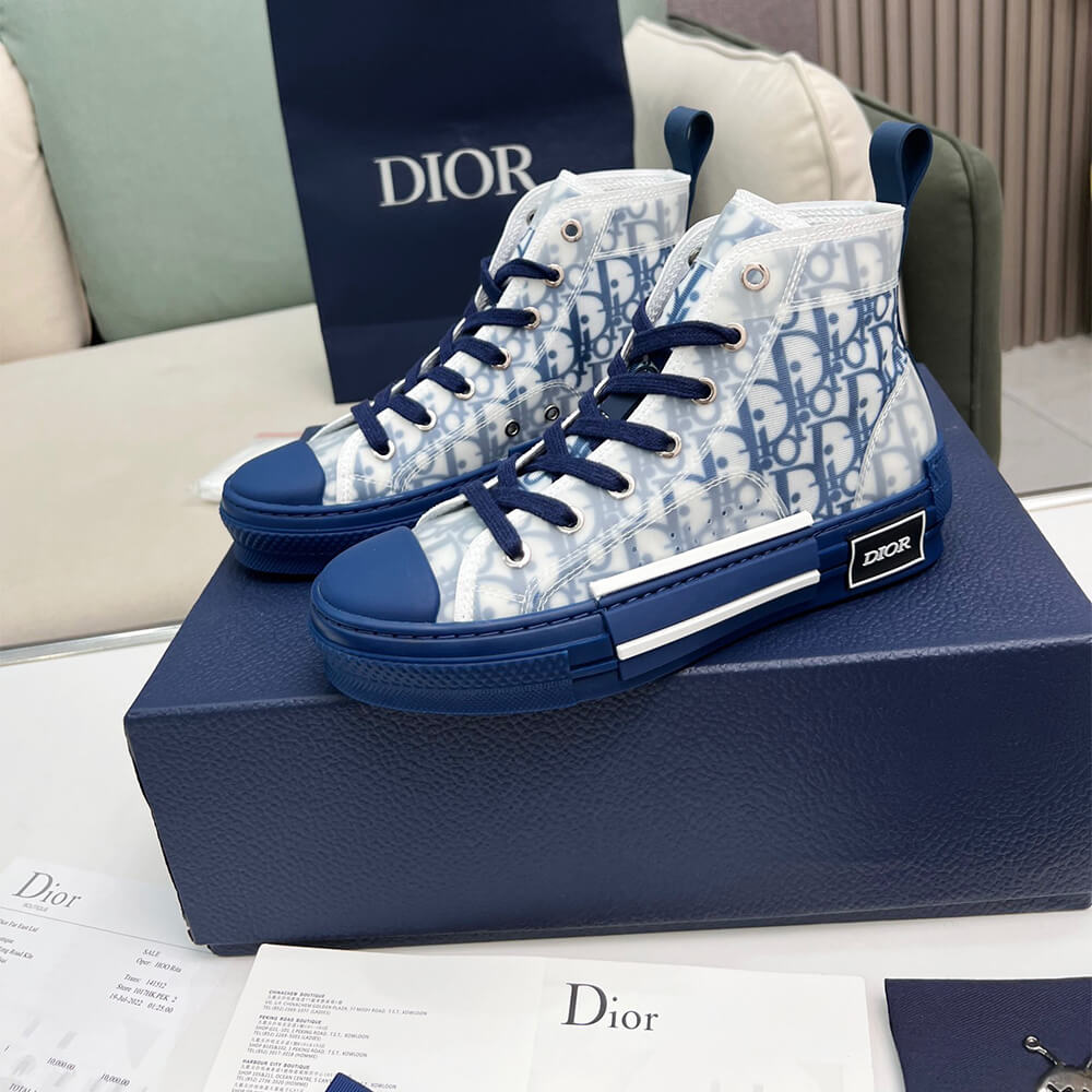 DIOR B23 High-Top Sneakers Dior Oblique Shoes - Replica Luxury Bags™