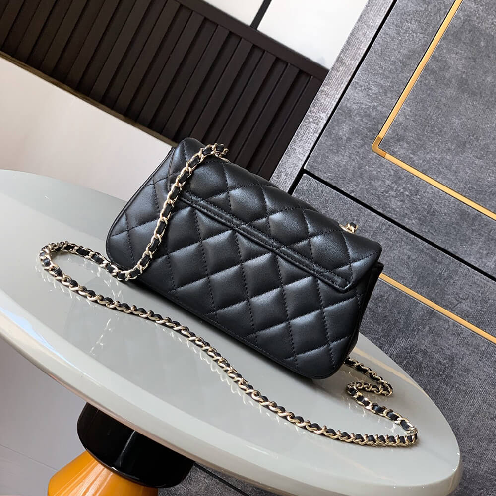 Chanel Flap Phone Holder Bag With Chain - Replica Luxury Bags™