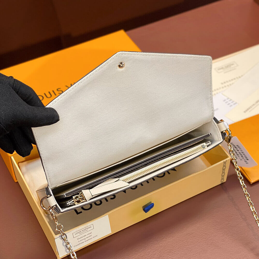 LV Felicie Pochette Bag with Chain - Replica Luxury Bags™