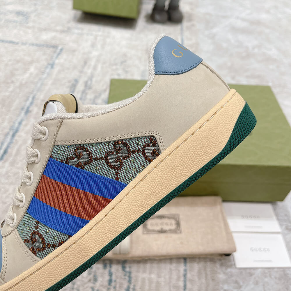 Gucci Women s Screener sneaker with crystals Shoes - Replica Luxury Bags™