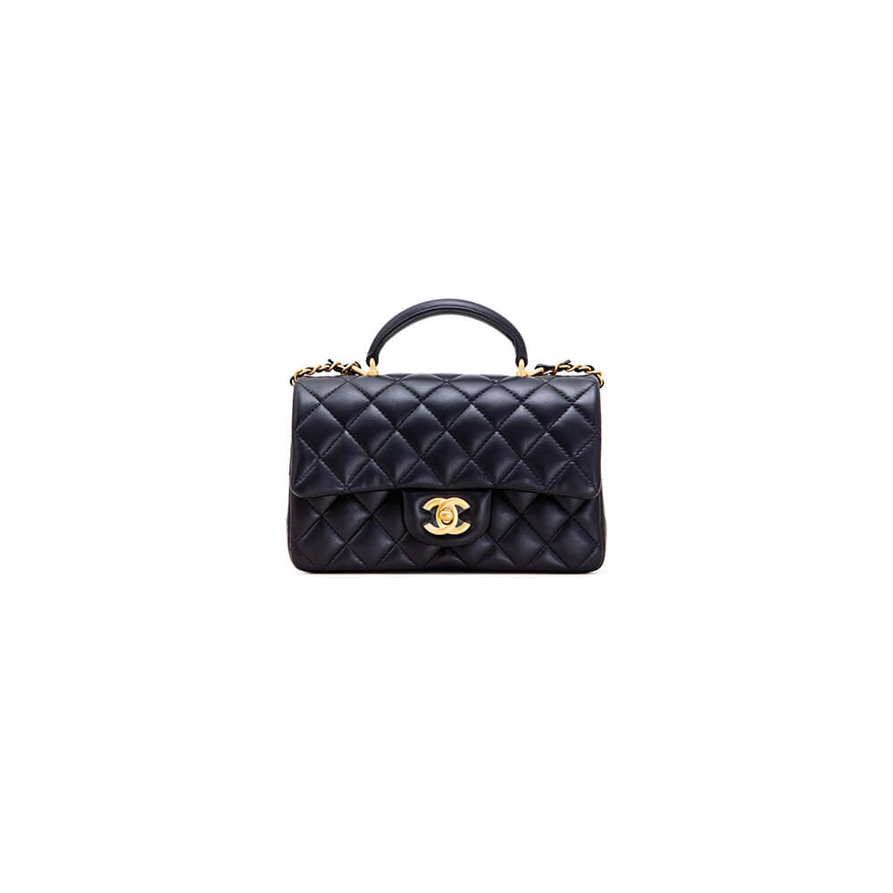 Chanel Mini Flap Bag with Top Handle - Replica Luxury Bags™