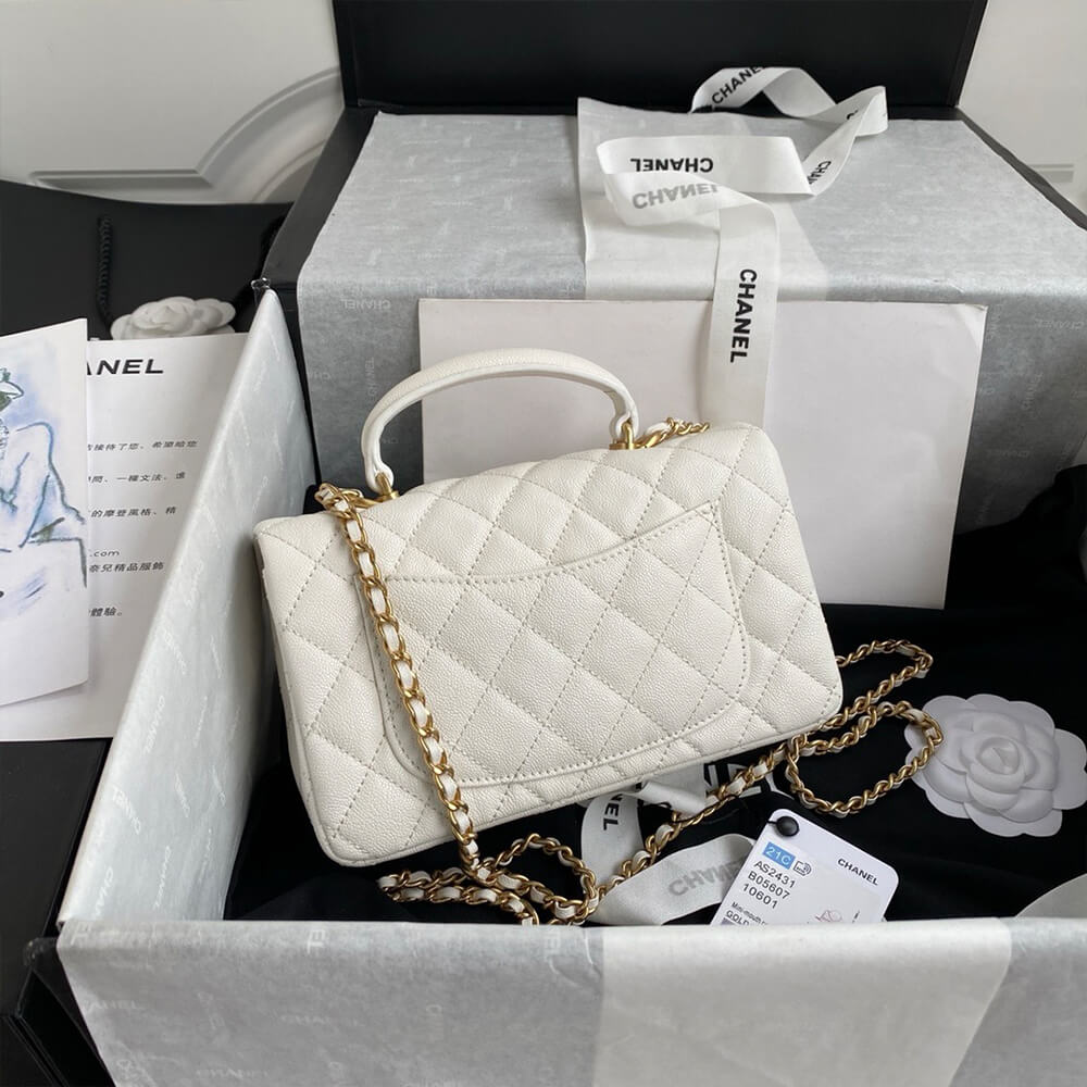 Chanel Mini Classic Handbag With Top Handle - Replica Luxury Bags™