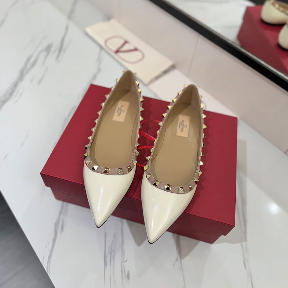 VALENTINO ROCKSTUD BALLET FLAT Shoes - Replica Luxury Bags™