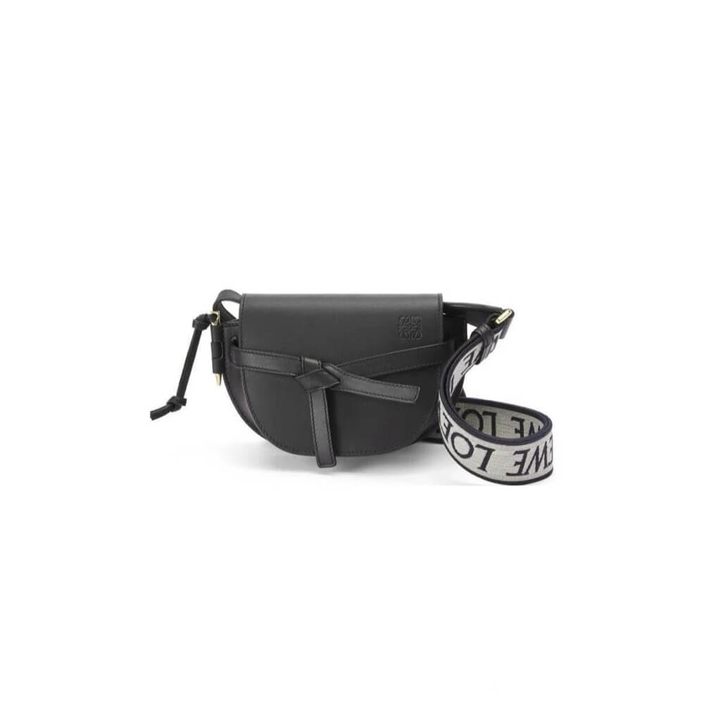 Loewe Small Gate bag in soft calfskin and jacquard - Replica Luxury Bags™