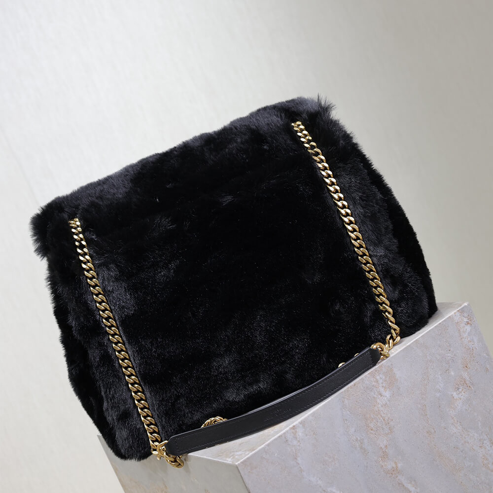 YSL Niki Large Bag in Shearling - Replica Luxury Bags™