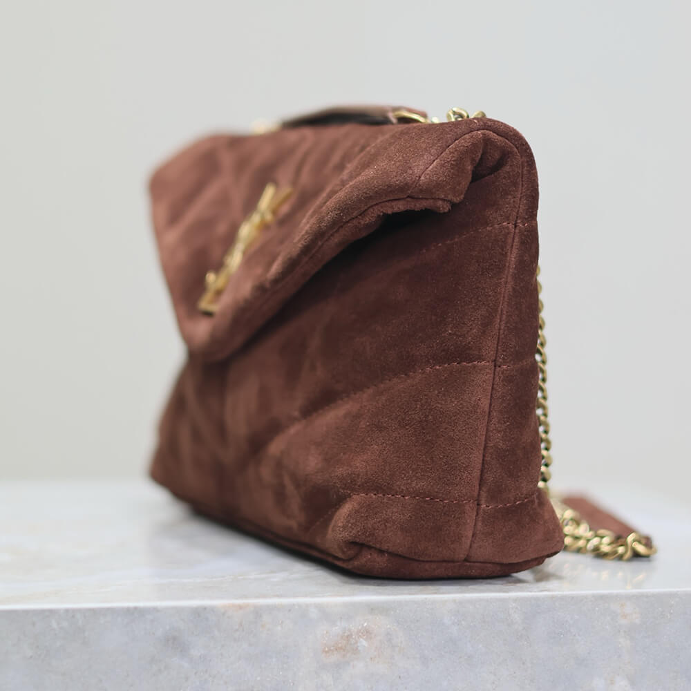 YSL Toy Puffer Bag in Suede - Replica Luxury Bags™